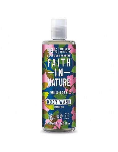 Faith in Nature nahka taastav dušigeel/vannivaht orgaanilise metsiku roosi õliga 400ml