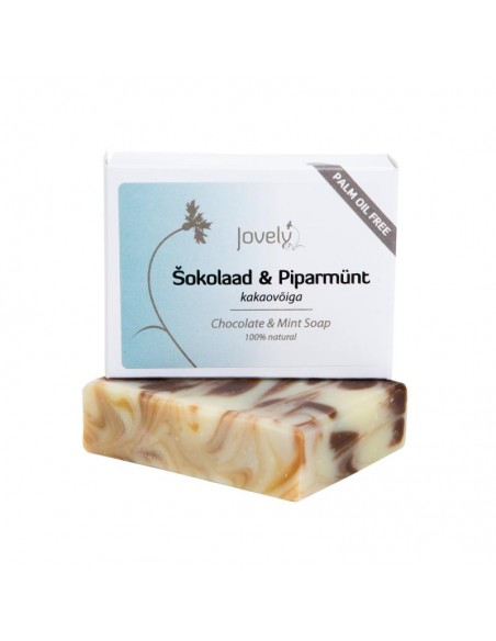 Jovely - Seep Šokolaad & Piparmünt kakaovõiga 100g