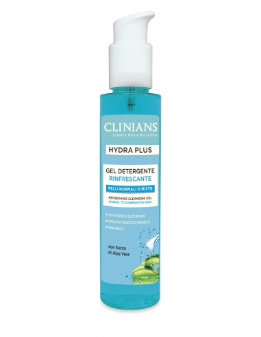 Clinians - Hydra Plus värskendav puhastusgeel normaalsele ja kombineeritud näonahale, 150ml