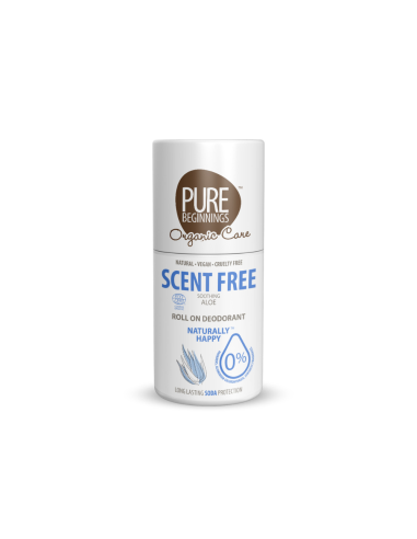 Pure Beginnings - Looduslik rahustav lõhnatu deodorant roll-on Aloe veraga ja jojoobaõliga, 75ml