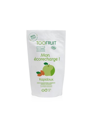 Toofruit - TÄITEPAKEND Orgaaniline pisaravaba niisutav ja silendav šampoon lastele õuna lõhnaga, 400 ml