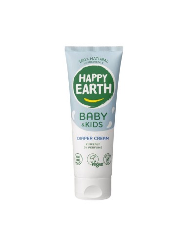 Happy Earth - 100% looduslik nahka kaitsev lõhnatu mähkmekreem, 75ml