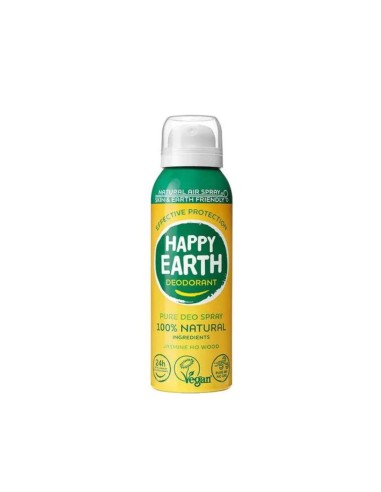 Happy Earth - Aerosoolivaba 100% looduslik deodorant jasmiini Ho wood lõhnaga, 100ml