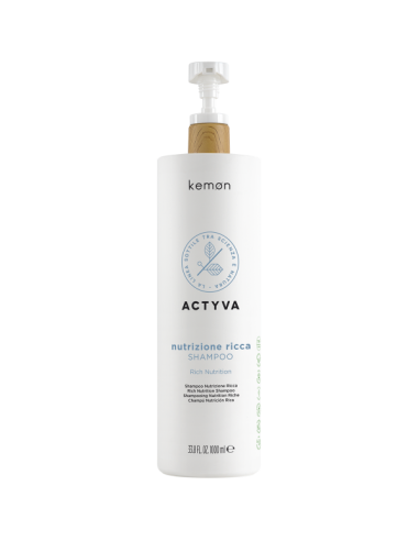 Actyva - Rikkalikult niisutav ja toitev šampoon kuivadele, töödeldud juustele 1000ml
