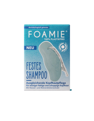 Foamie - Tahke kõõmavastane šampoon rasustele juustele, 80gr