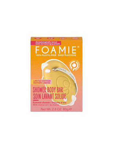 Foamie - Tahke turgutav dušiseep monoi ja kookosõliga, 80 gr