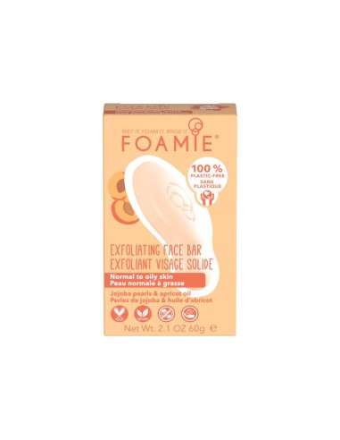 Foamie - Tahke õrn ja niisutav näokoorija aprikoosiseemnete ja sheavõiga, 60 gr