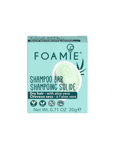 Foamie - Tahke šampoon kuivadele juustele aloe veraga, REISISUURUS 20gr