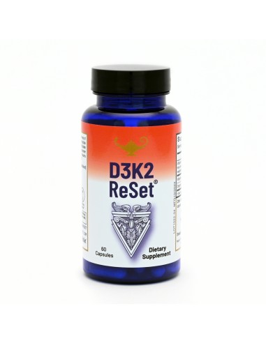 RnA ReSet - D3K2 ReSet® D-vitamiin koos K-vitamiiniga, 60 kapslit