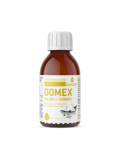 Ecosh Life - Sidrunimaitseline oomega-3 kalaõli + tudraõli 150ml