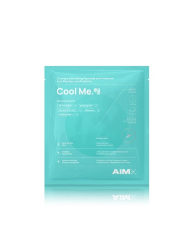 AIMX - “Cool Me” AIMX näomask probiootikumide, peptiidide ja hüalurooniga 1tk, 25ml