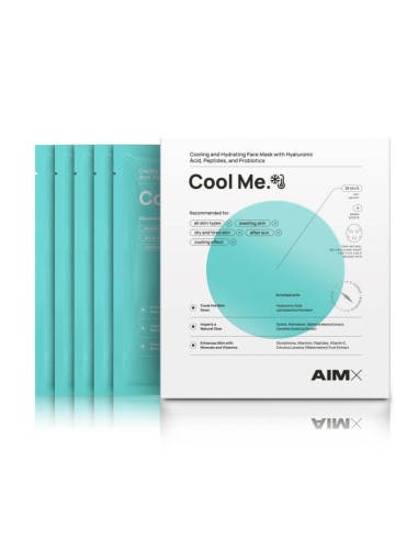 AIMX - “Cool Me” AIMX näomaskid probiootikumide, peptiidide ja hüalurooniga 5tk (pakk), 5x25ml