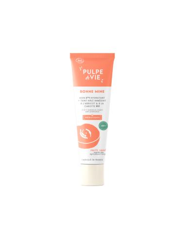 Pulpe De Vie - 2in1 Sunkissed efektiga tervisliku sära kreem prebiootikumi, aprikoosi- ja porgandiõliga, 40ml